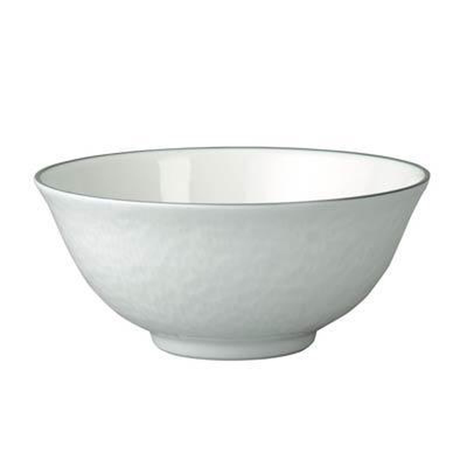 Raynaud Mineral Filet Platinum Chinese Soup Bowl White Inside