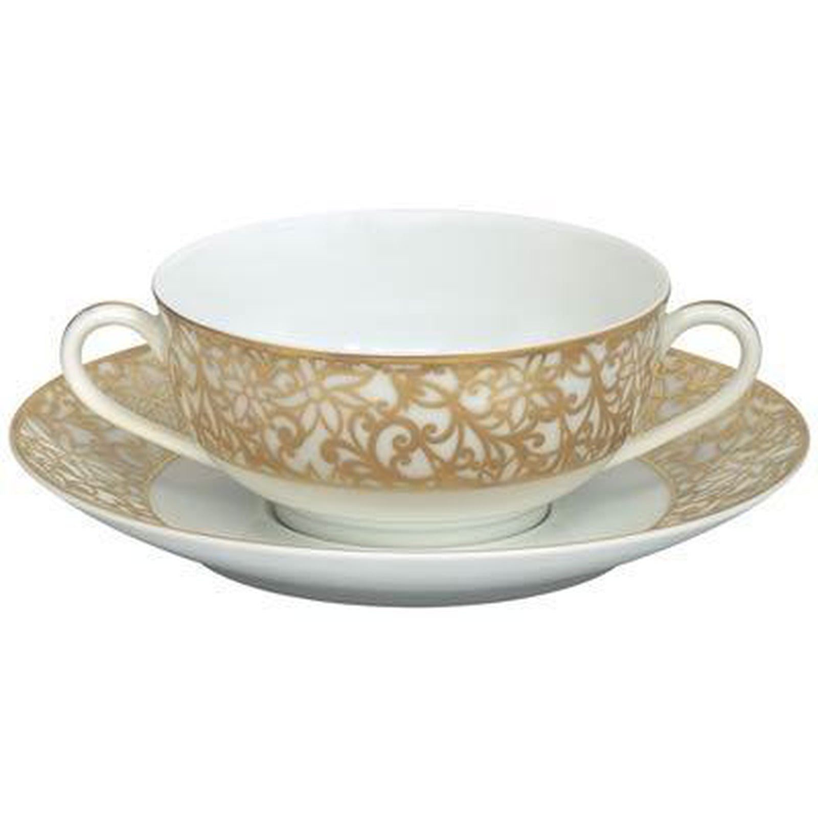 Raynaud Salamanque Or/Gold White Cream Soup Cup