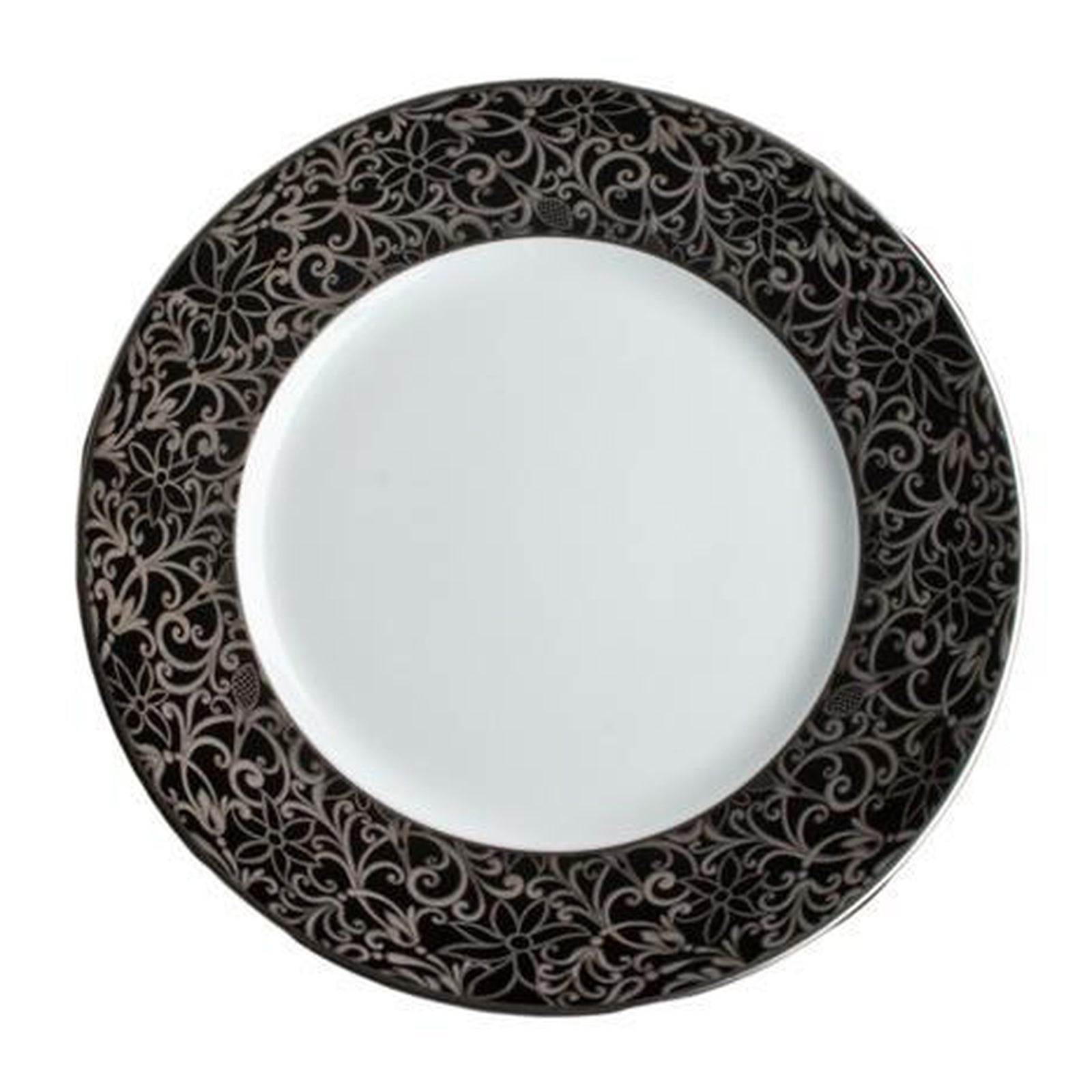 Raynaud Salamanque Platinum Black Salad Cake Plate