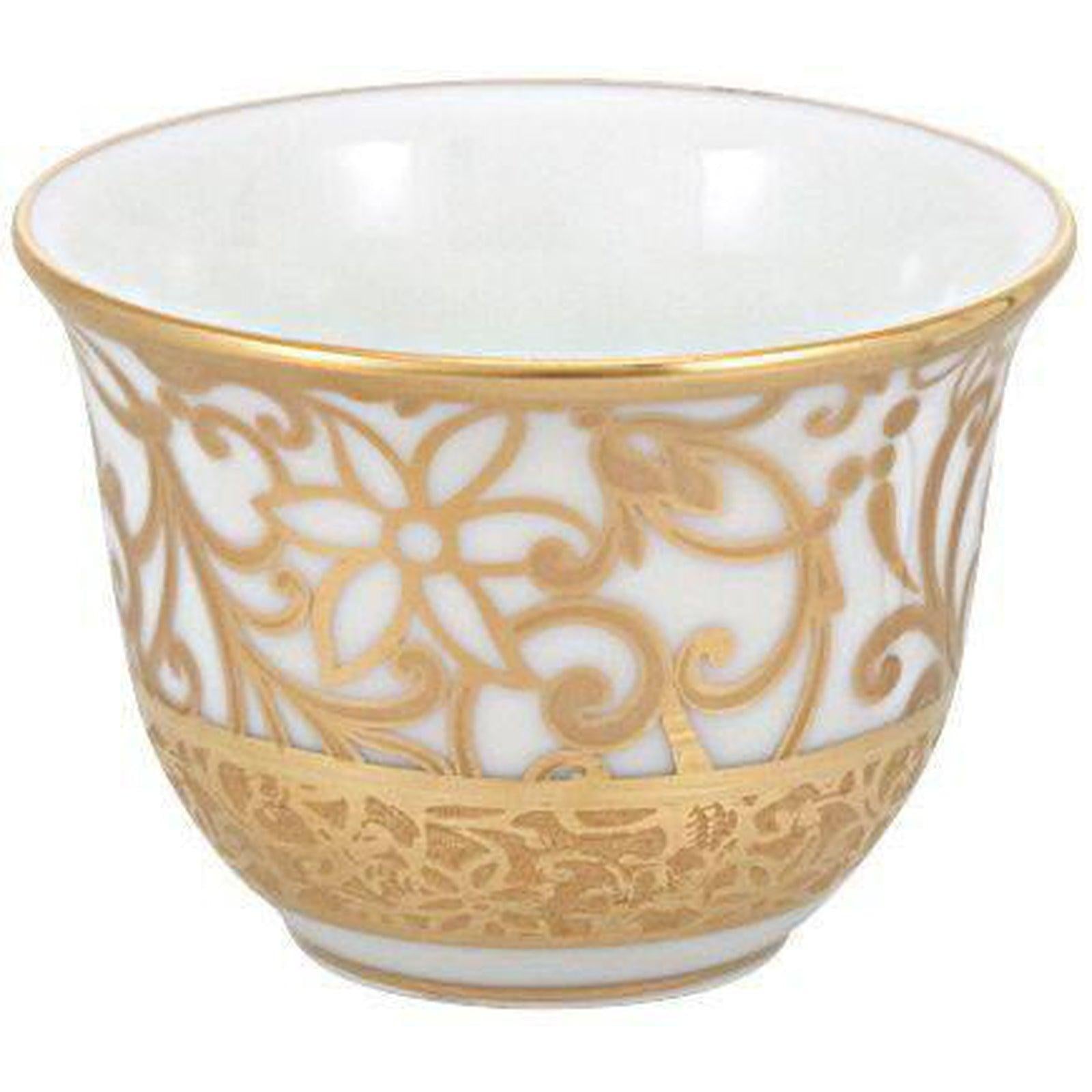 Raynaud Tolede Or/Gold White Zarf Or Sake Cup