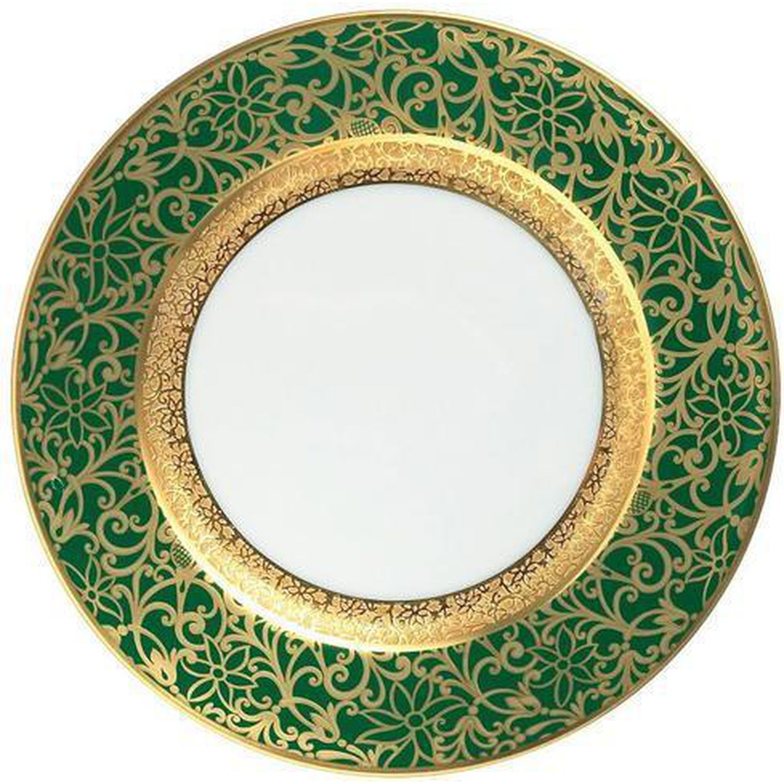 Raynaud Tolede Or/Gold Green Bread And Butter Plate