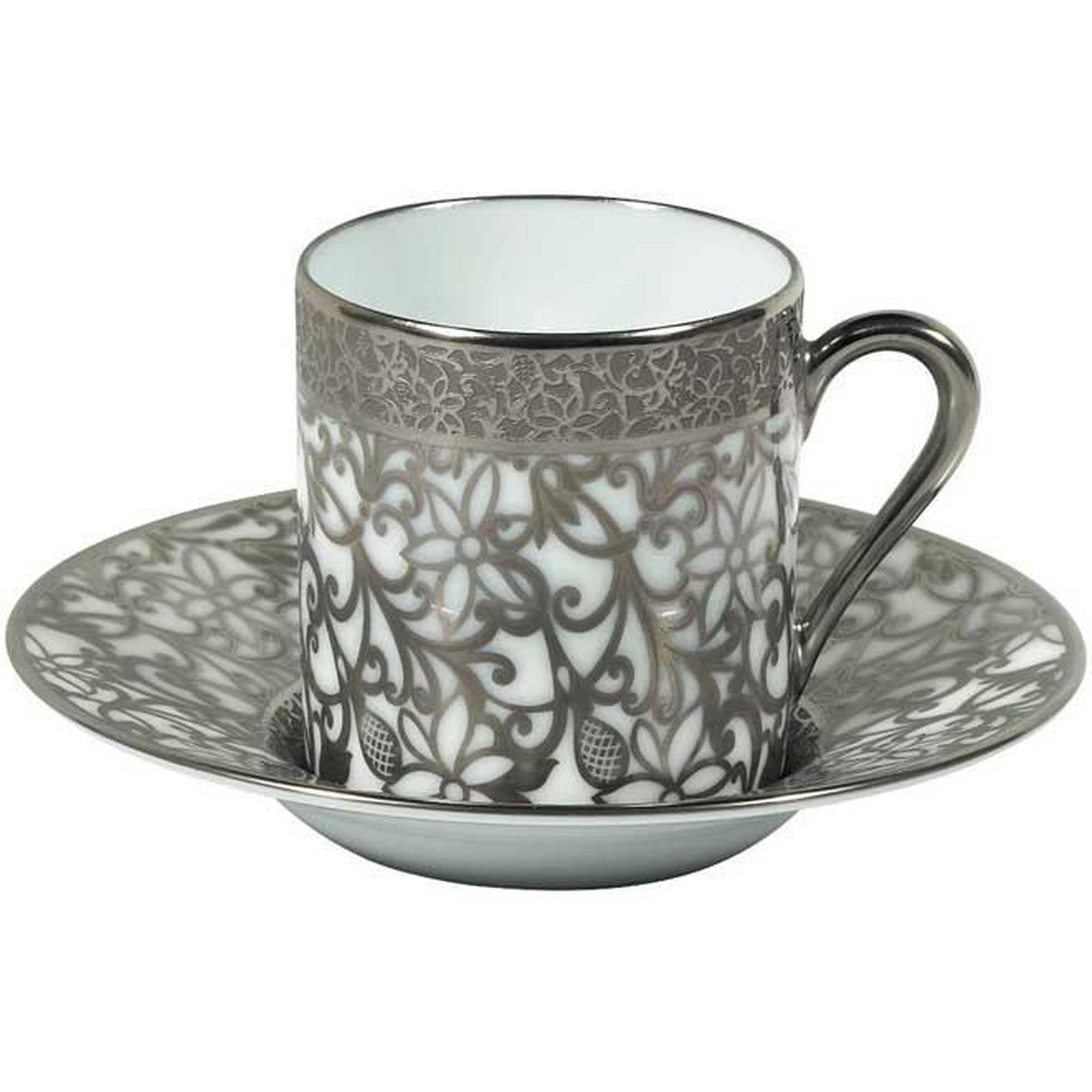 Raynaud Tolede Platinum White Coffee Cup