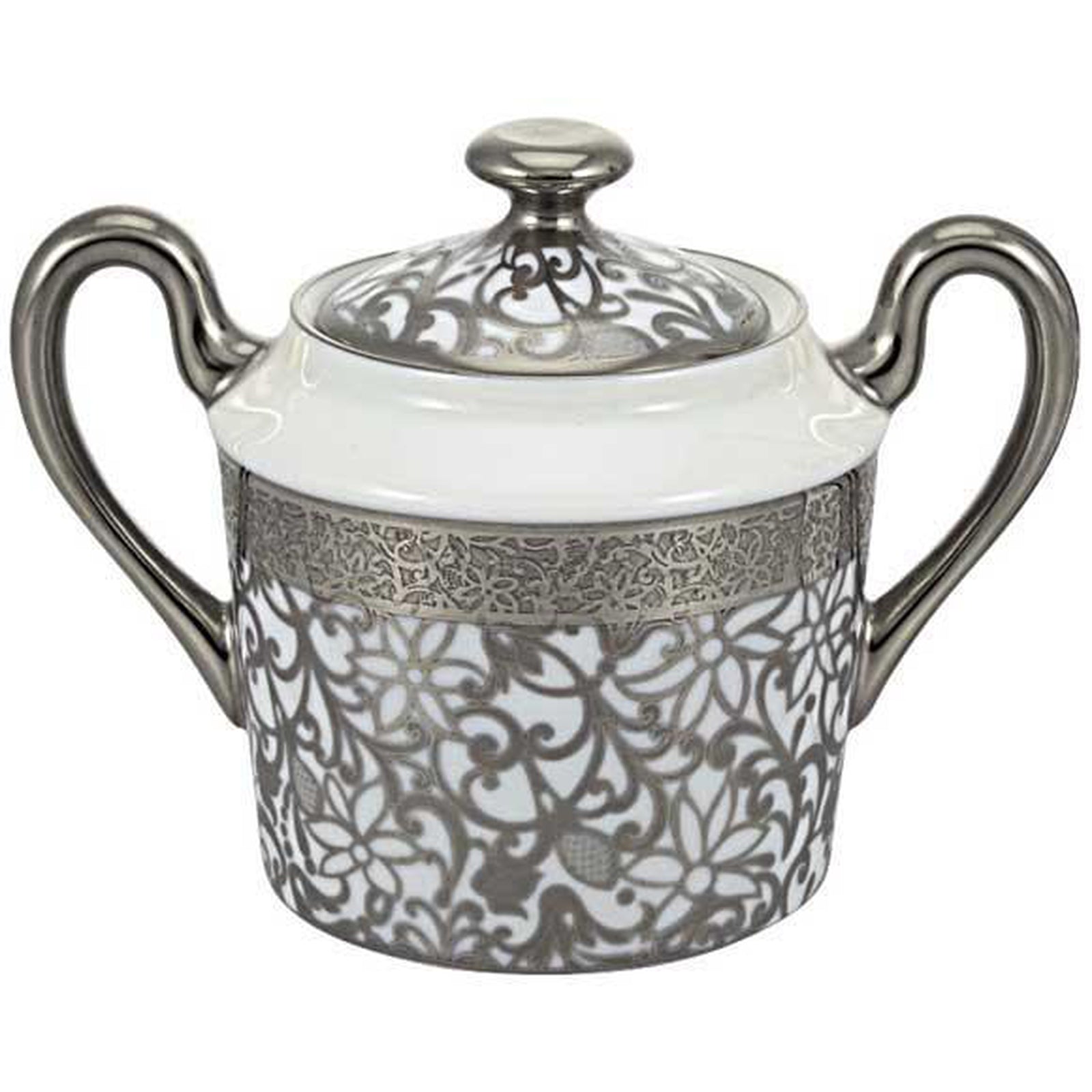 Raynaud Tolede Platinum White Sugar Bowl