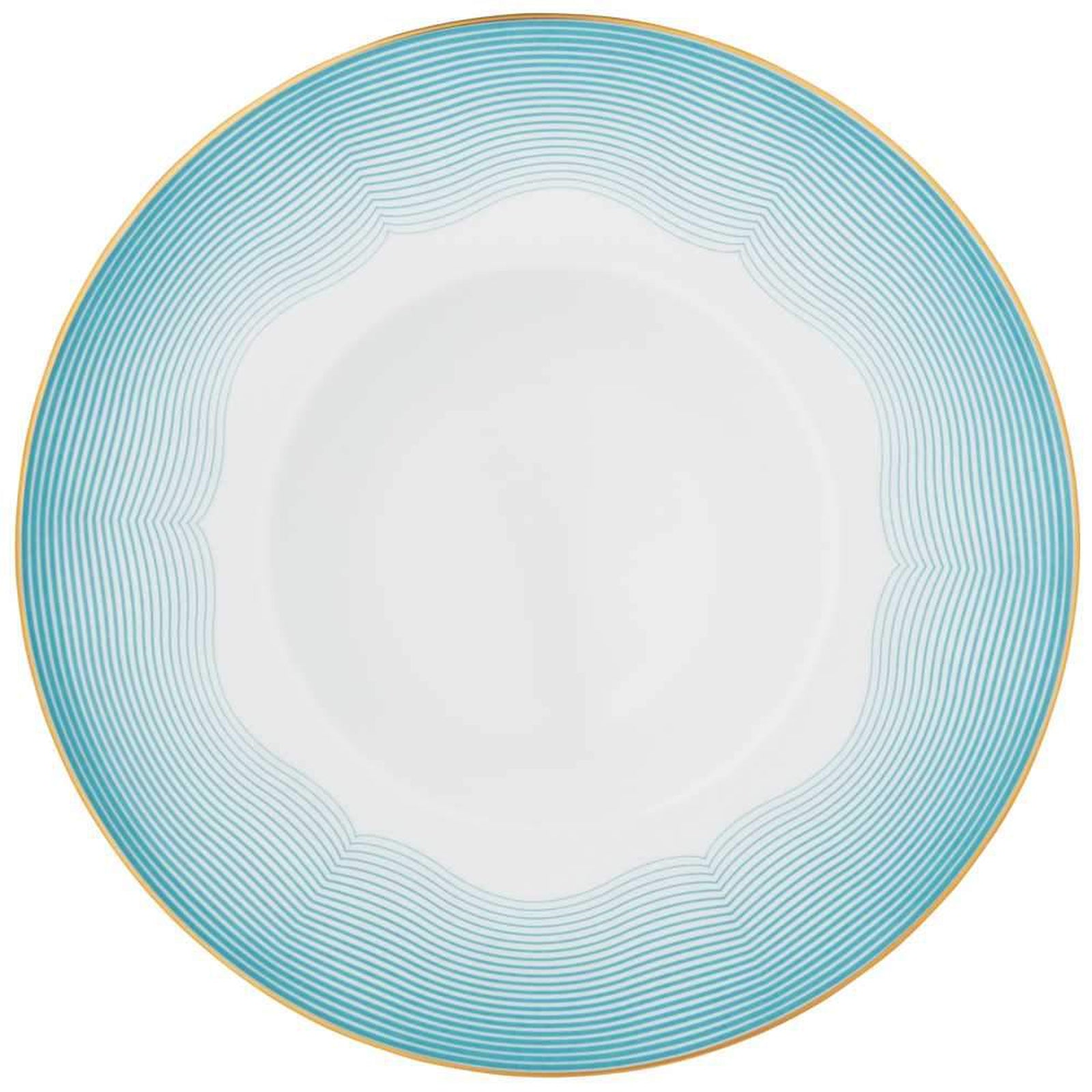 Raynaud Aura American Dinner Plate #2 Flat Scalloped Design