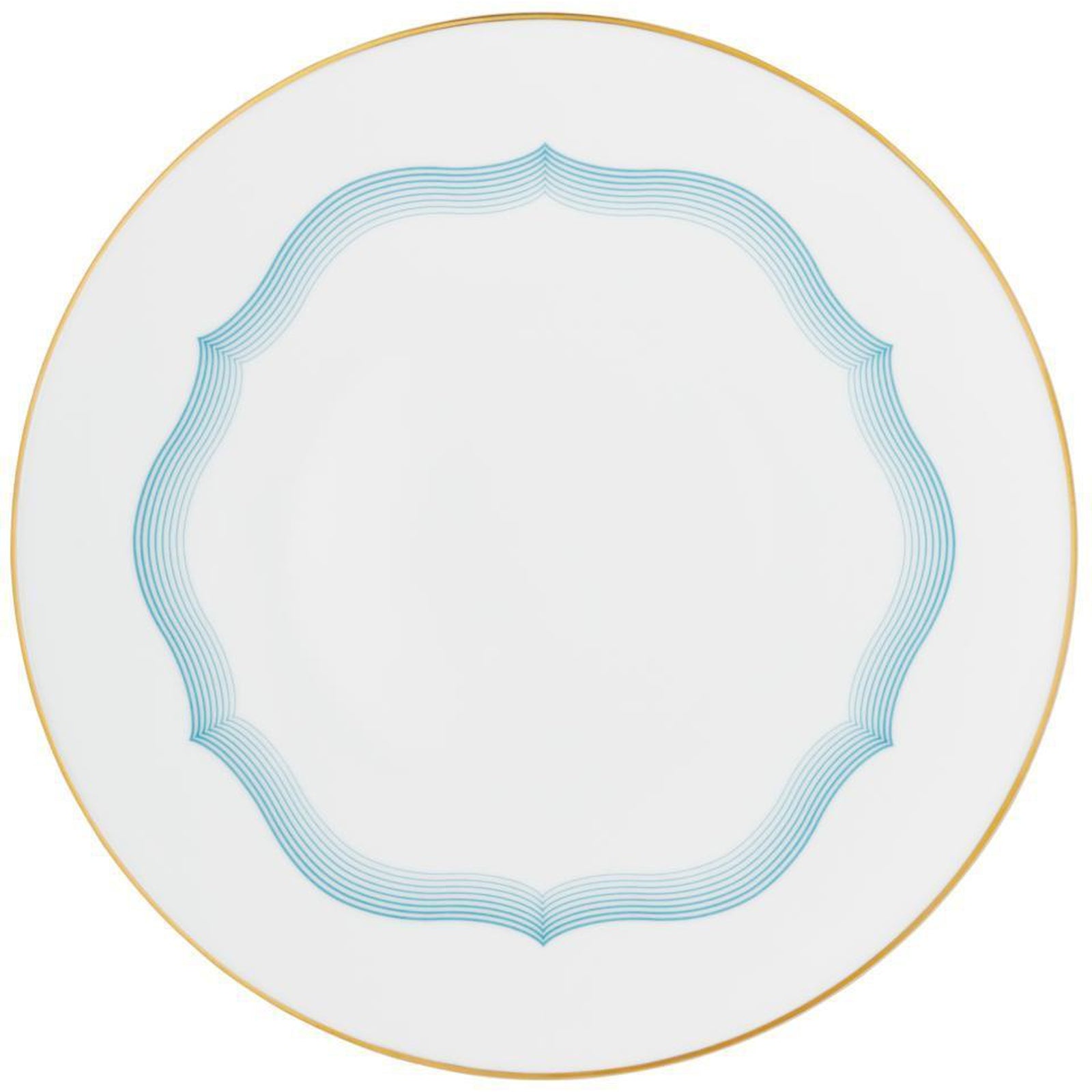 Raynaud Aura American Dinner Plate #2 Flat Scalloped Design