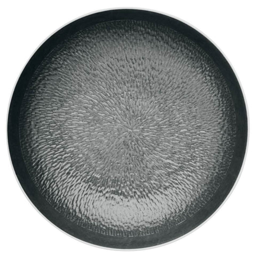 Raynaud Mineral Irise Black Breakfast Coupe Plate