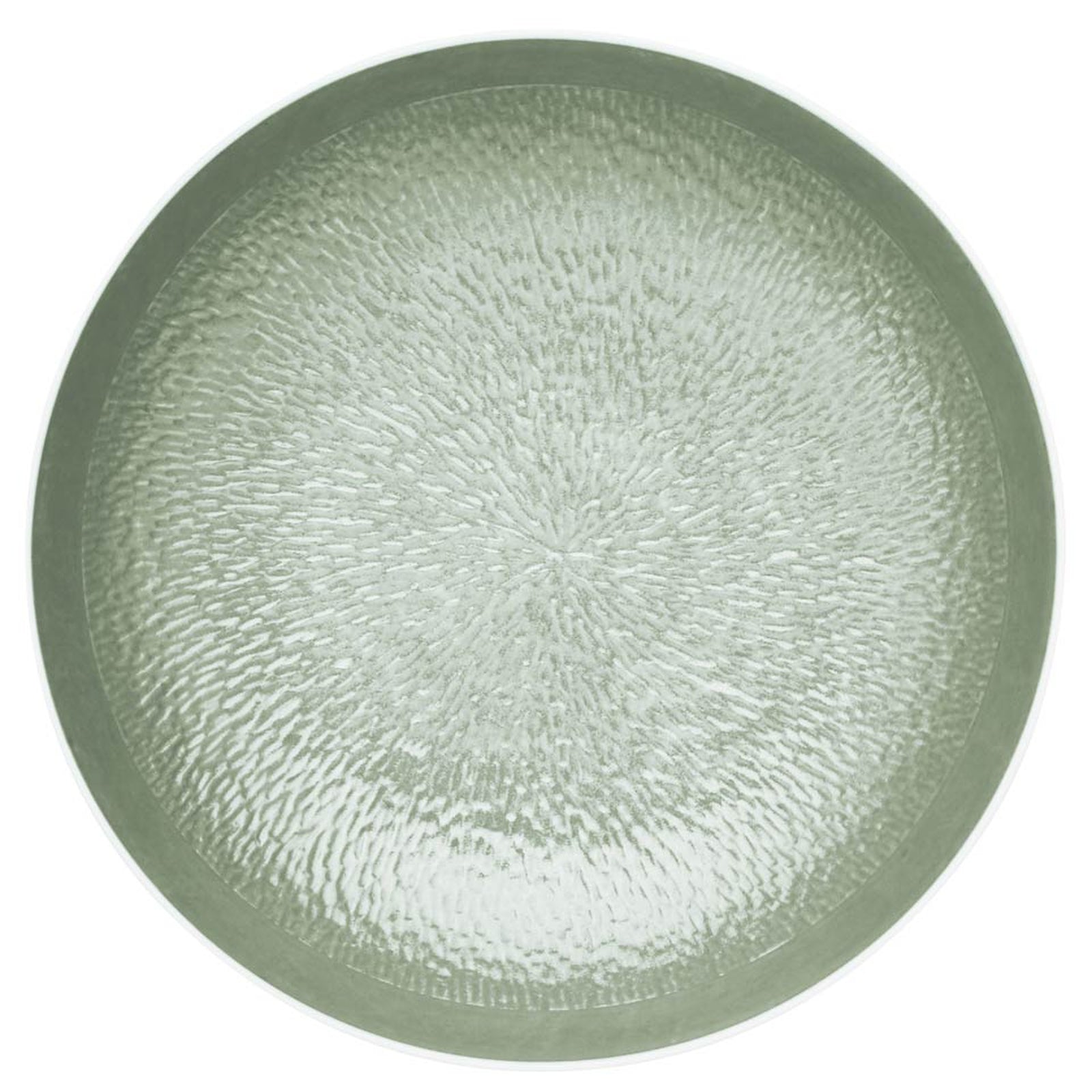 Raynaud Mineral Irise Celadon Breakfast Coupe Plate