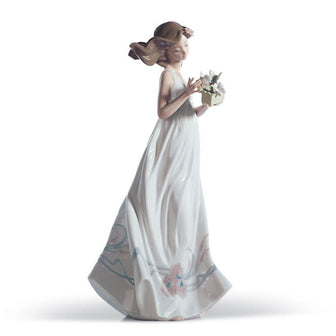 Lladro Butterfly Treasures Woman Figurine