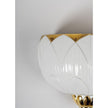 Lladro Ivy & Seed Wall Sconce White and Gold US