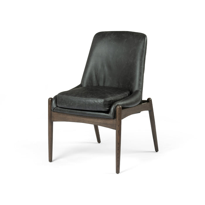 Industrial Dining Chair Brandon Anthracite with arm - Furnwise