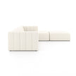 Four Hands Langham Channeled 3 PC Sectional with Ottoman