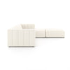 Four Hands Langham Channeled 3 PC Sectional with Ottoman