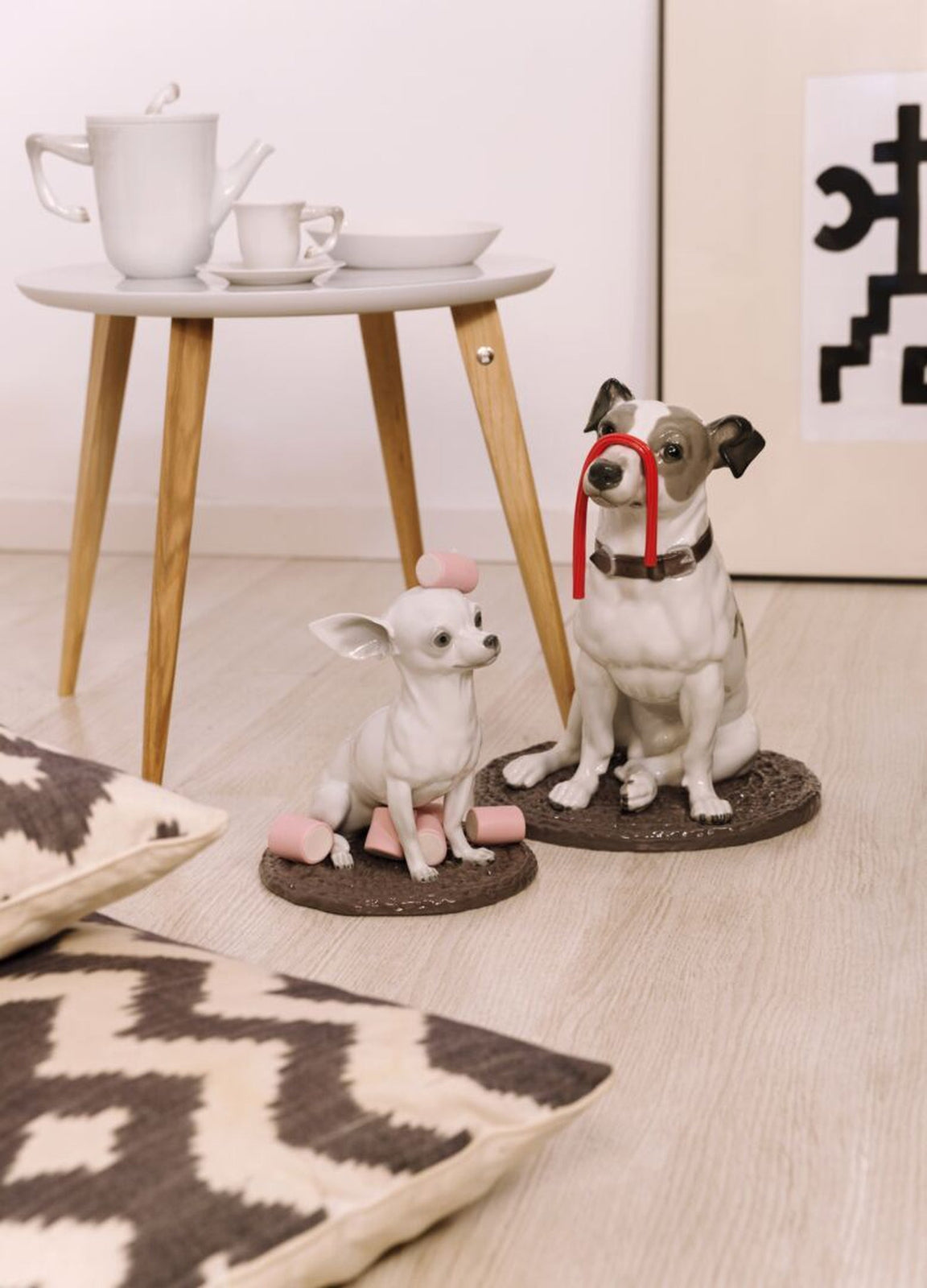 Lladro Chihuahua with Marshmallows Dog Figurine