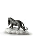 Lladro Black Panther with Cub Figurine