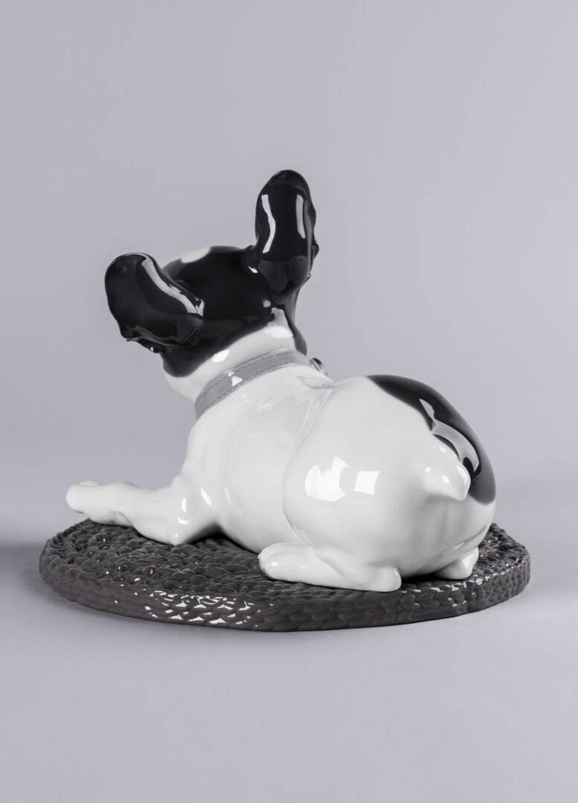 Lladro French Bulldog with Macarons Dog Figurine