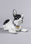 Lladro French Bulldog with Macarons Dog Figurine