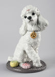 Lladro Poodle With Mochis Dog Figurine