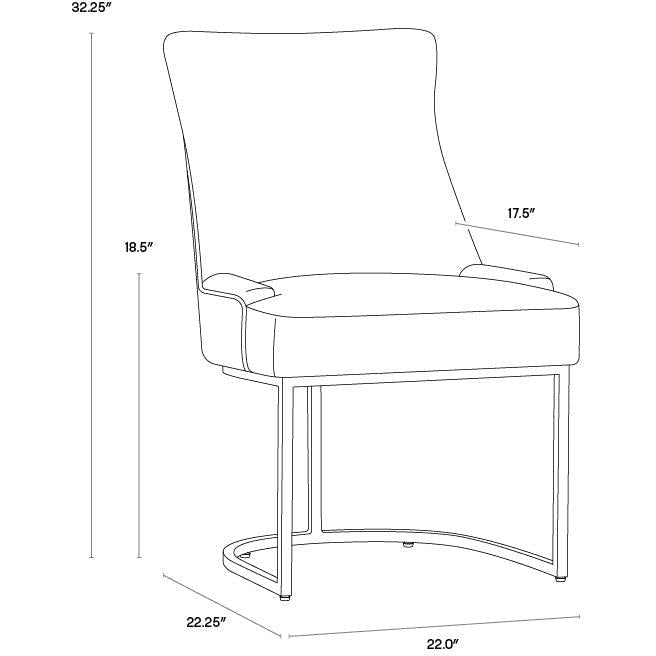 Sunpan Florence Dining Chair - Set of 2