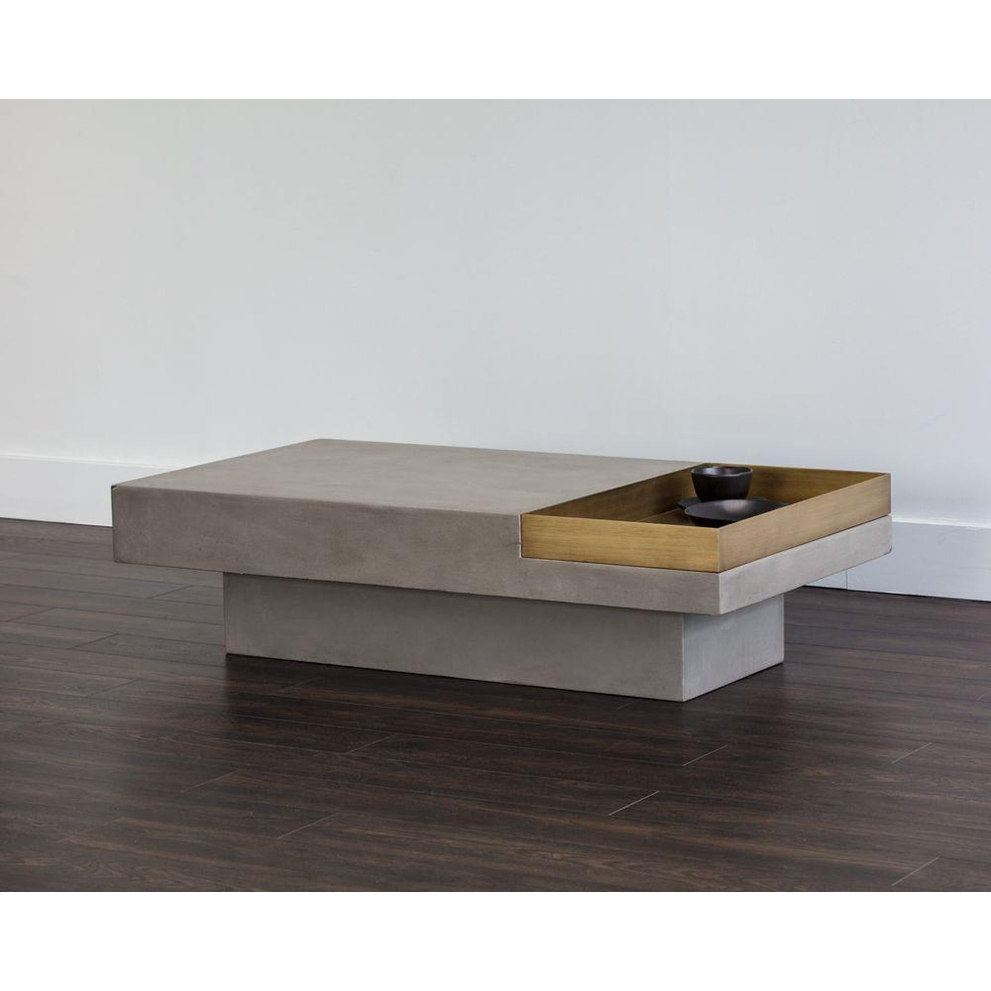 Sunpan Rectangular Quill Coffee Table