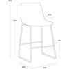 Sunpan Cal Counter Stool - Set of 2