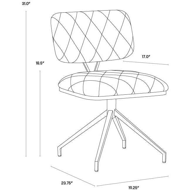 Sunpan Virtu Swivel Chair - Set of 2