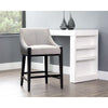 Sunpan Aurora Counter Stool - Polo Club Stone / Overcast Grey