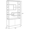 Sunpan Stamos Bookcase