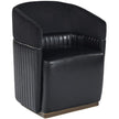 Sunpan Genval Wheeled Lounge Chair - Abbington Black/Cantina Black