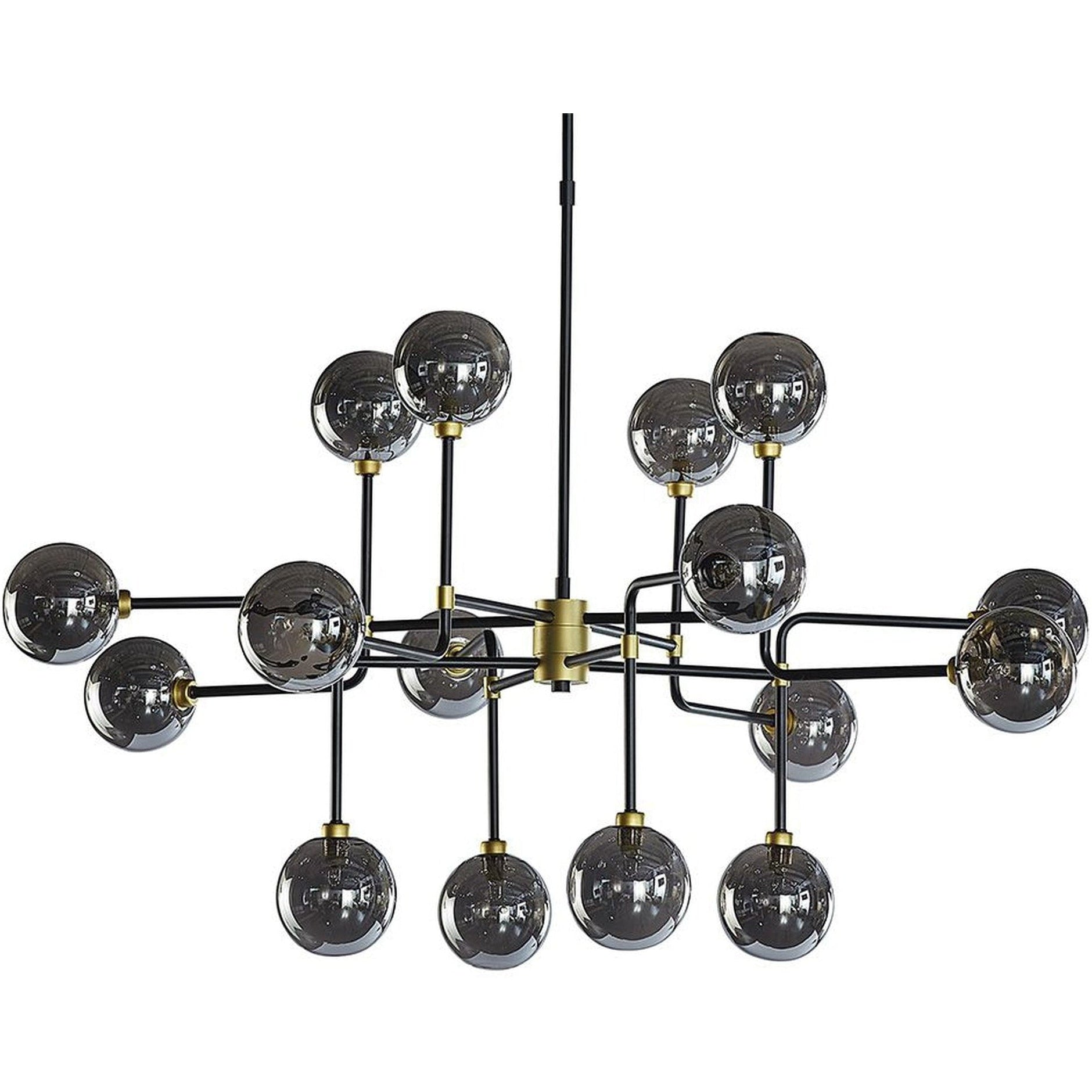 Sunpan Deimos Chandelier - Large - Smoke Grey