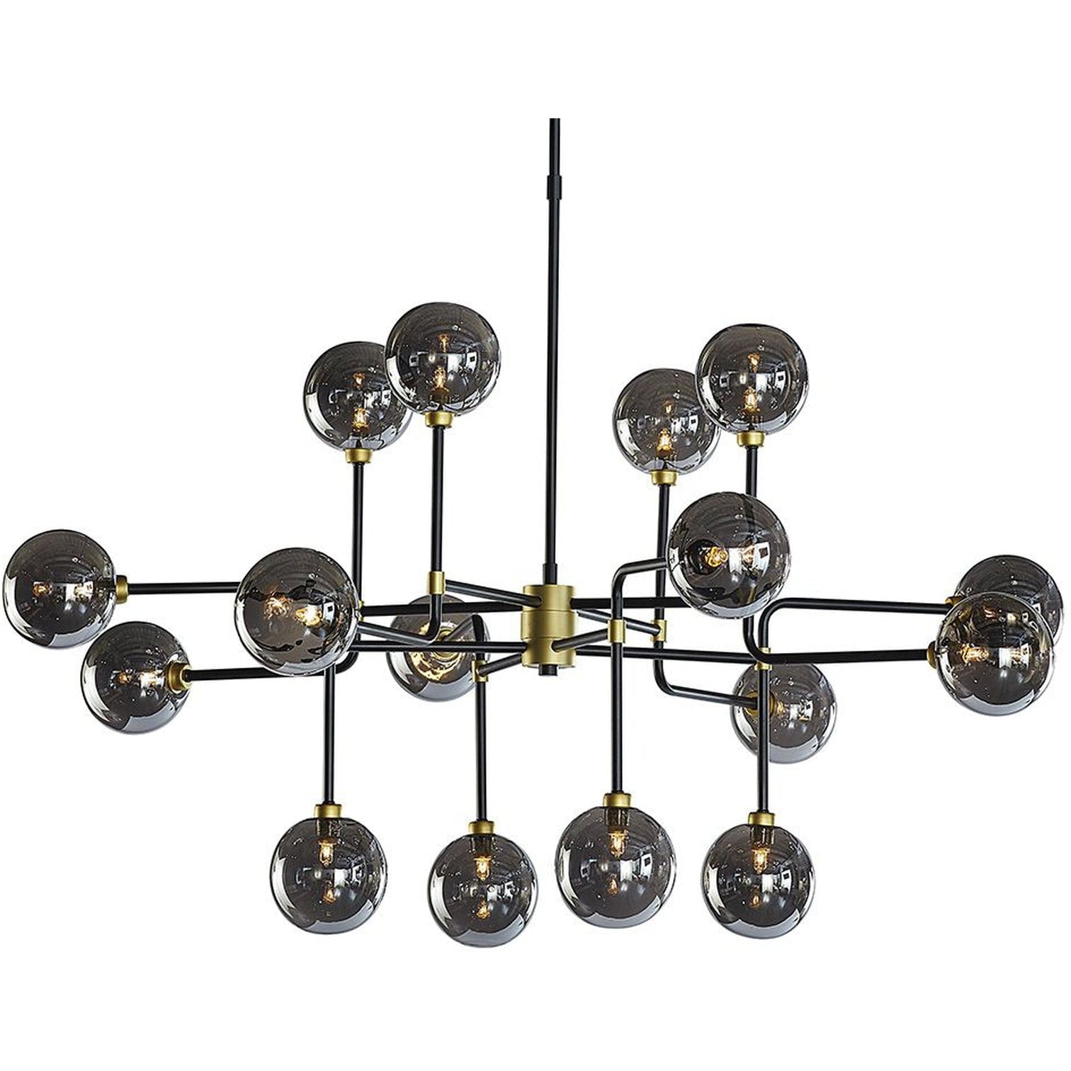 Sunpan Deimos Chandelier - Large - Smoke Grey