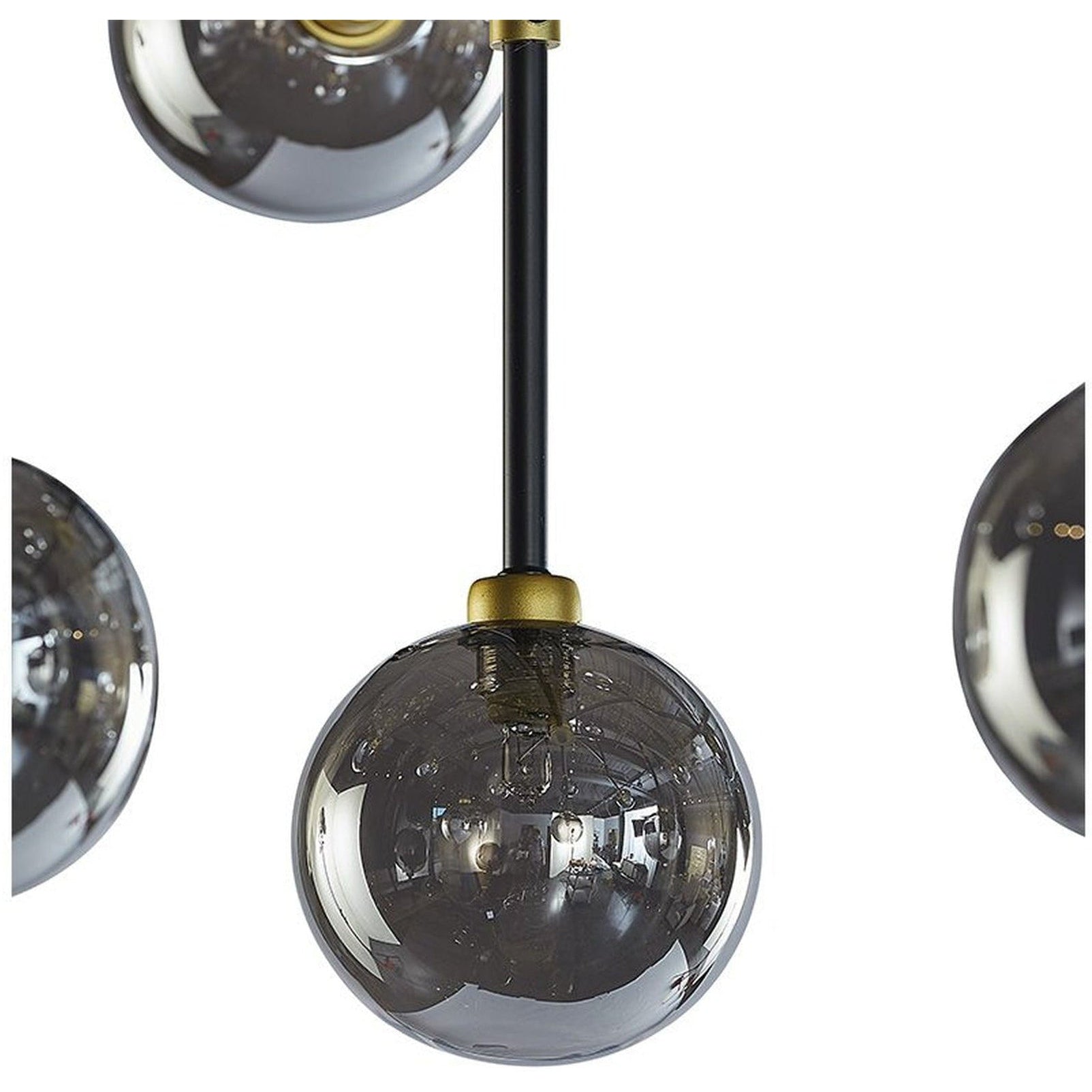 Sunpan Deimos Chandelier - Large - Smoke Grey