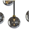 Sunpan Deimos Chandelier - Large - Smoke Grey