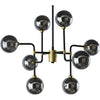 Sunpan Deimos Chandelier - Small - Smoke Grey