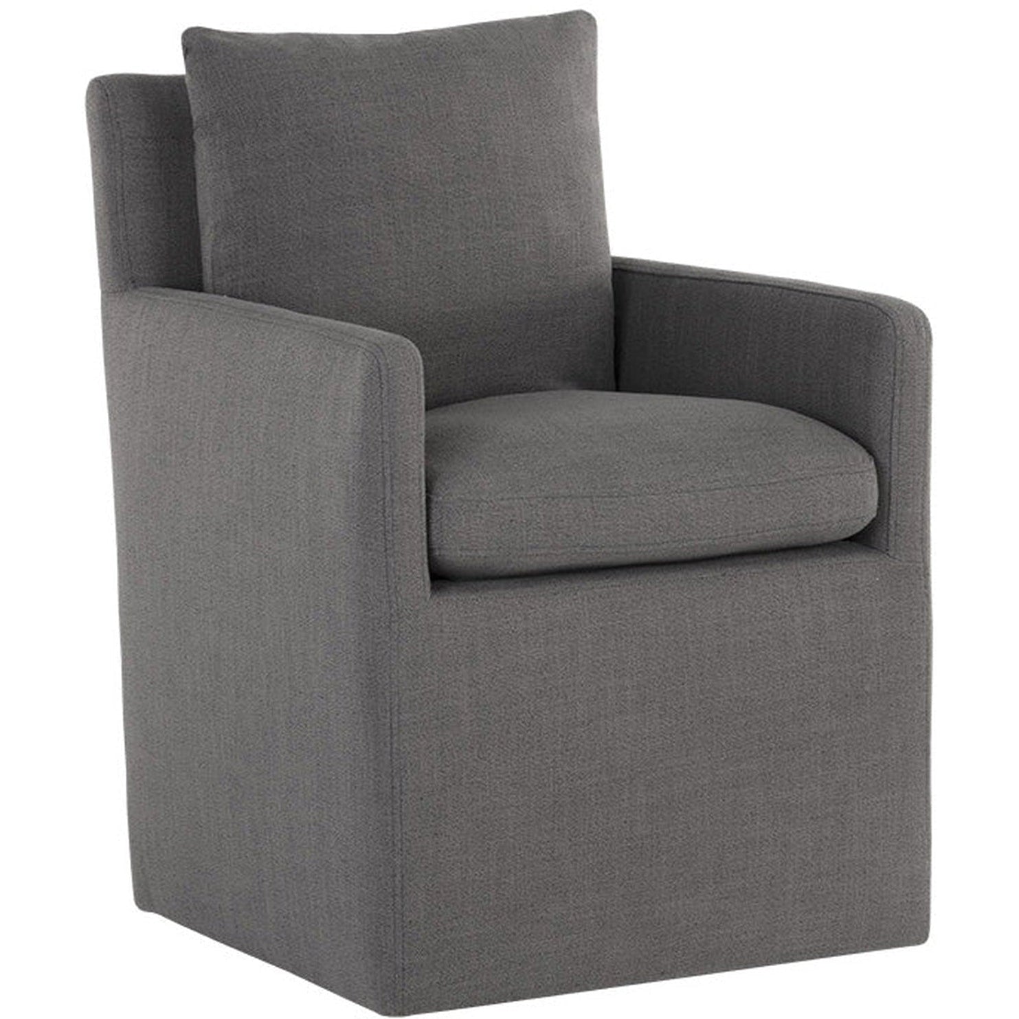 Sunpan Glenrose Wheeled Dining Armchair