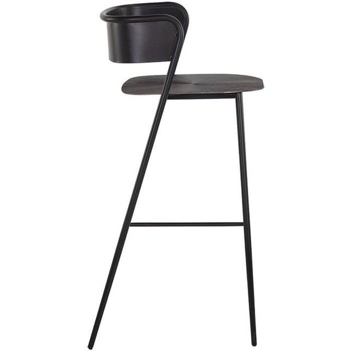 Sunpan Keanu Barstool - Gunmetal