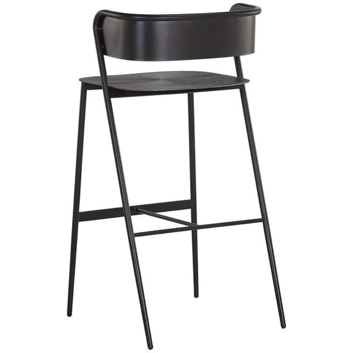 Sunpan Keanu Barstool - Gunmetal