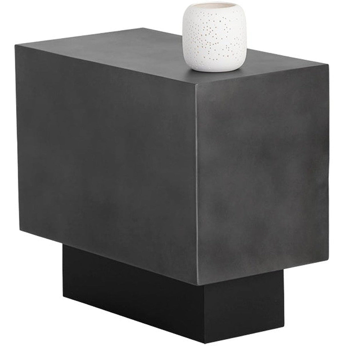 Sunpan Blakely End Table - Gunmetal