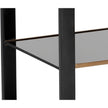 Sunpan Ambretta End Table - Black / Smoke Grey