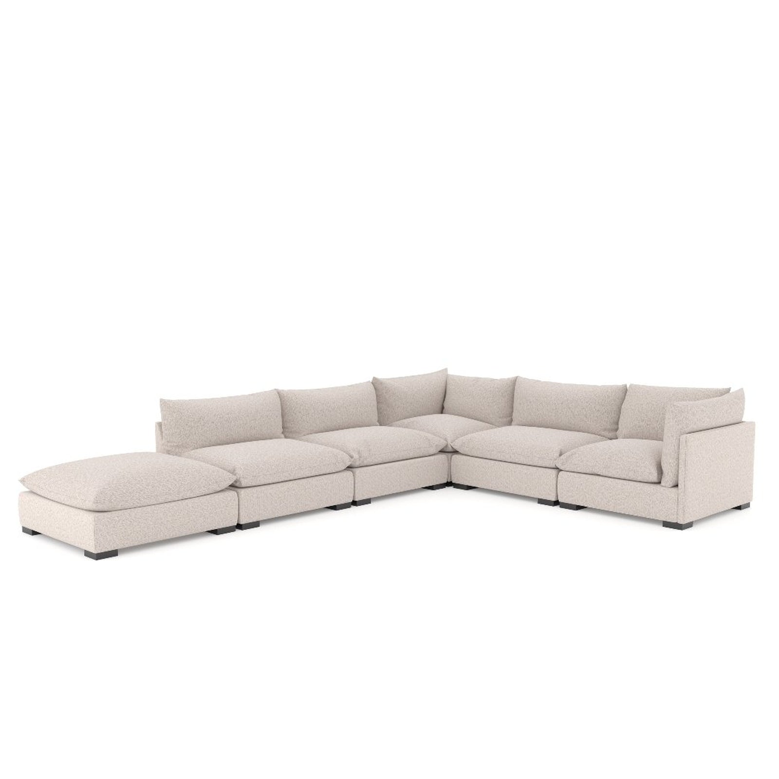 Four Hands Westwood 5 PC Sectional with Ottoman