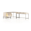 Four Hands Trey L-Shaped Desk System With Filing Cabinet