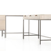 Four Hands Trey L-Shaped Desk System With Filing Credenza