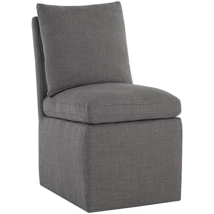 Sunpan Glenrose Wheeled Dining Chair