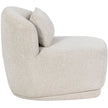 Sunpan Soraya Swivel Armless Chair - Dove Cream