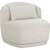 Sunpan Soraya Swivel Armless Chair - Dove Cream