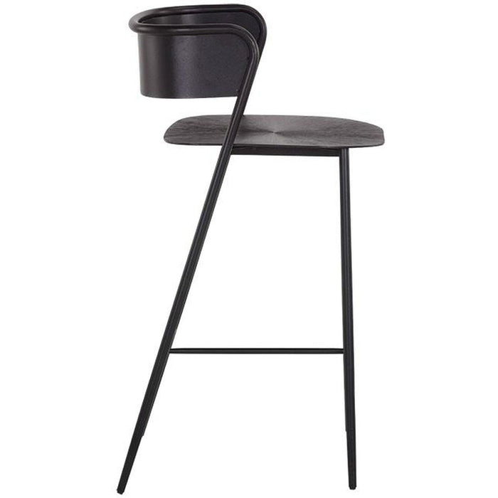 Sunpan Keanu Counter Stool - Gunmetal