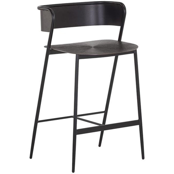 Sunpan Keanu Counter Stool - Gunmetal