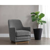 Sunpan Marcela Swivel Lounge Chair - Belfast Koala Grey