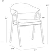 Sunpan Burgos Dining Armchair