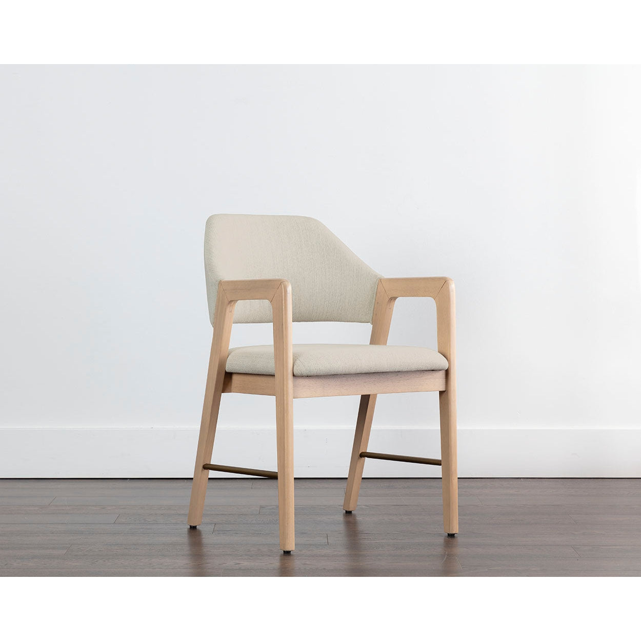 Sunpan Milton Dining Armchair - Light Wash