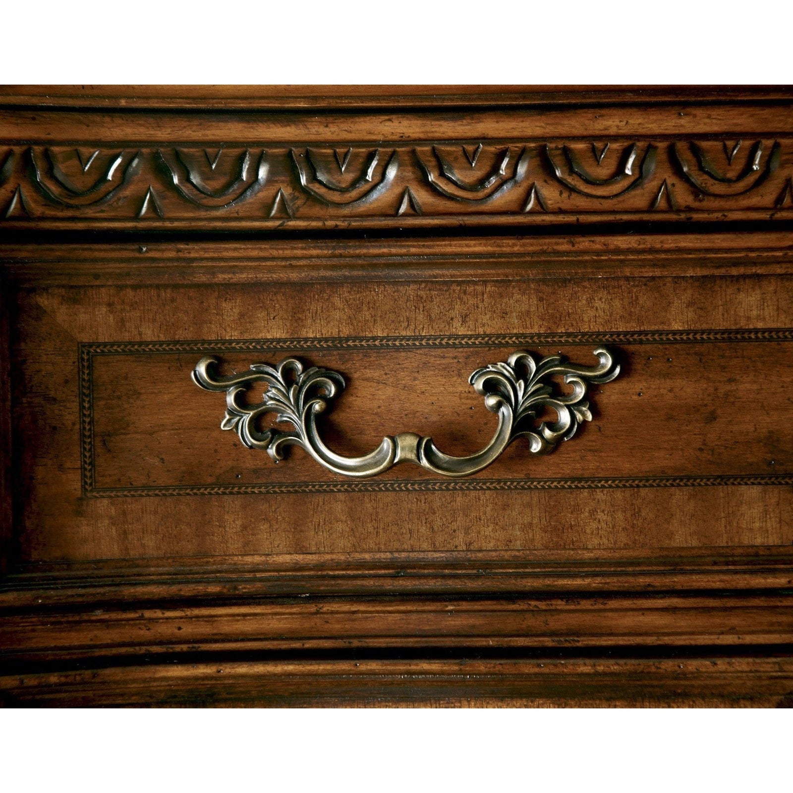 ART Furniture Old World Wood Top Bedside Chest